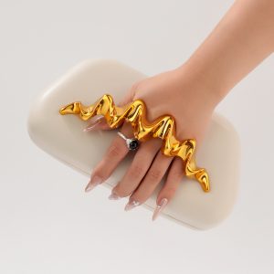 Golden Alien Handheld Banquet Bag