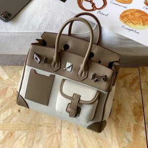 Color blocking platinum bag canvas patchwork