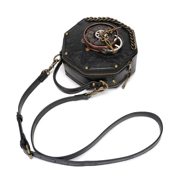Punk industrial retro style women's shoulder crossbody bag - Image 2