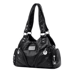 retro soft leather motorcycle bag