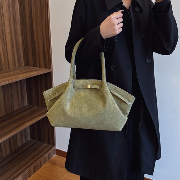 Retro high-end frosted tote bag - Image 4
