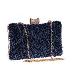 Dinner bag, nail bead small square bag