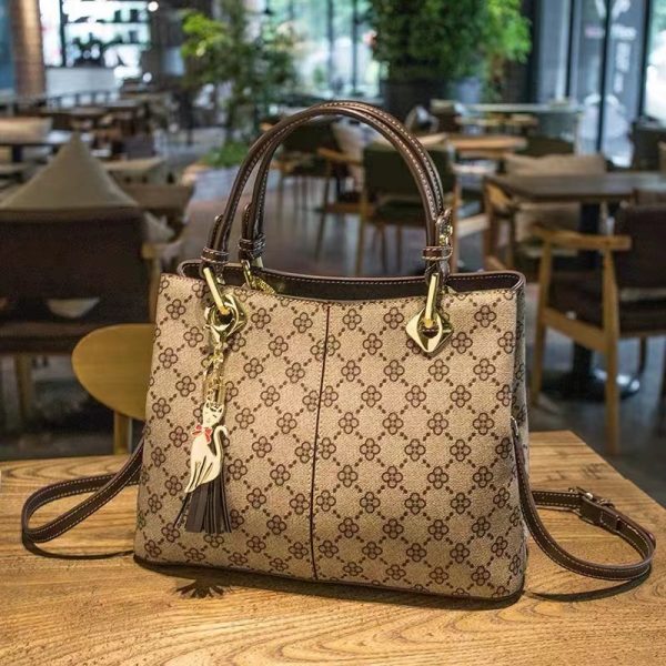 Printed luxury handbag