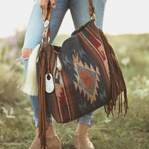 Vintage Bohemian Handmade Woven Bag