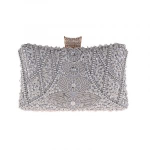 dinner bag, nail bead small square bag