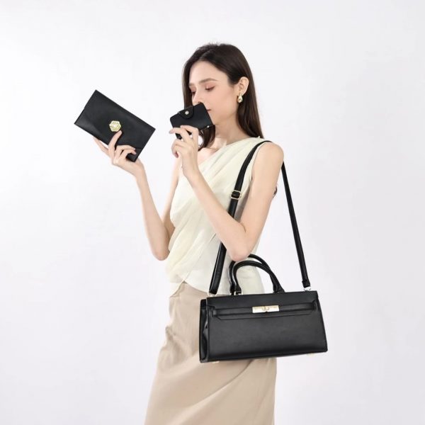 Premium Kelly bag, portable platinum bag