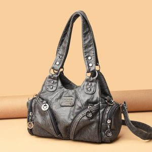 retro soft leather motorcycle bag