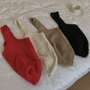 Retro Instagram Single Shoulder Woven Bag