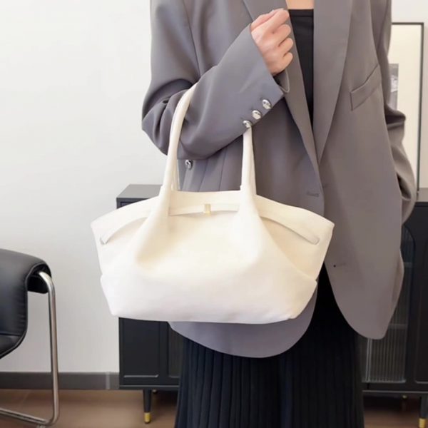 Retro high-end frosted tote bag - Image 5