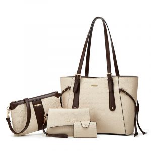 Trendy retro fashionable women's bag three piece set