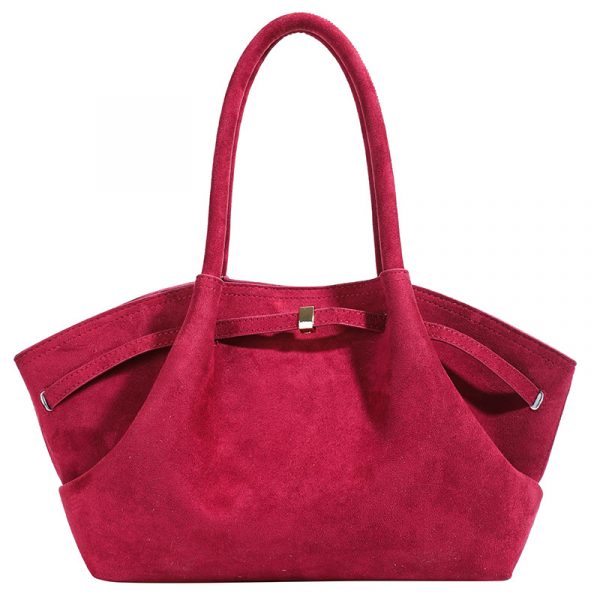 Retro high-end frosted tote bag - Image 3