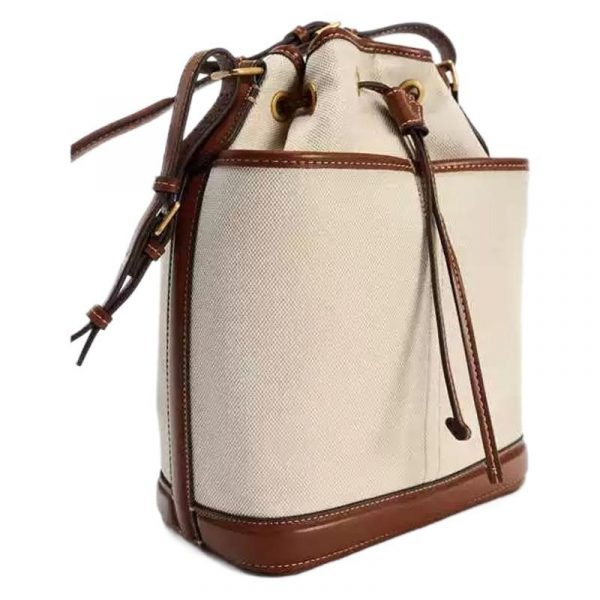 Denim patchwork PU shoulder bag - Image 4